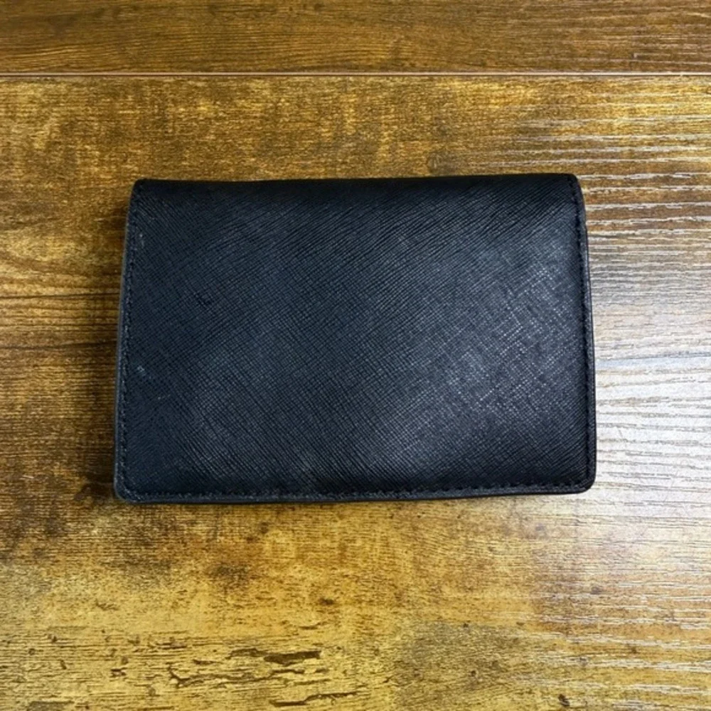Michael Kors Jet Set‎ Black Saffiano Leather Bifold Wallet Womens OS
